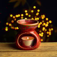 Image 3 of Ceramic Oil Burner with Flower Design by Namaste