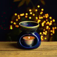 Image 2 of Ceramic Oil Burner with Flower Design by Namaste
