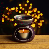 Image 6 of Ceramic Oil Burner with Flower Design by Namaste