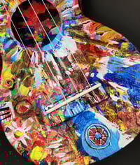 Image 4 of Cosmic Ukulele - Original painted found object. By Alan C. Martin