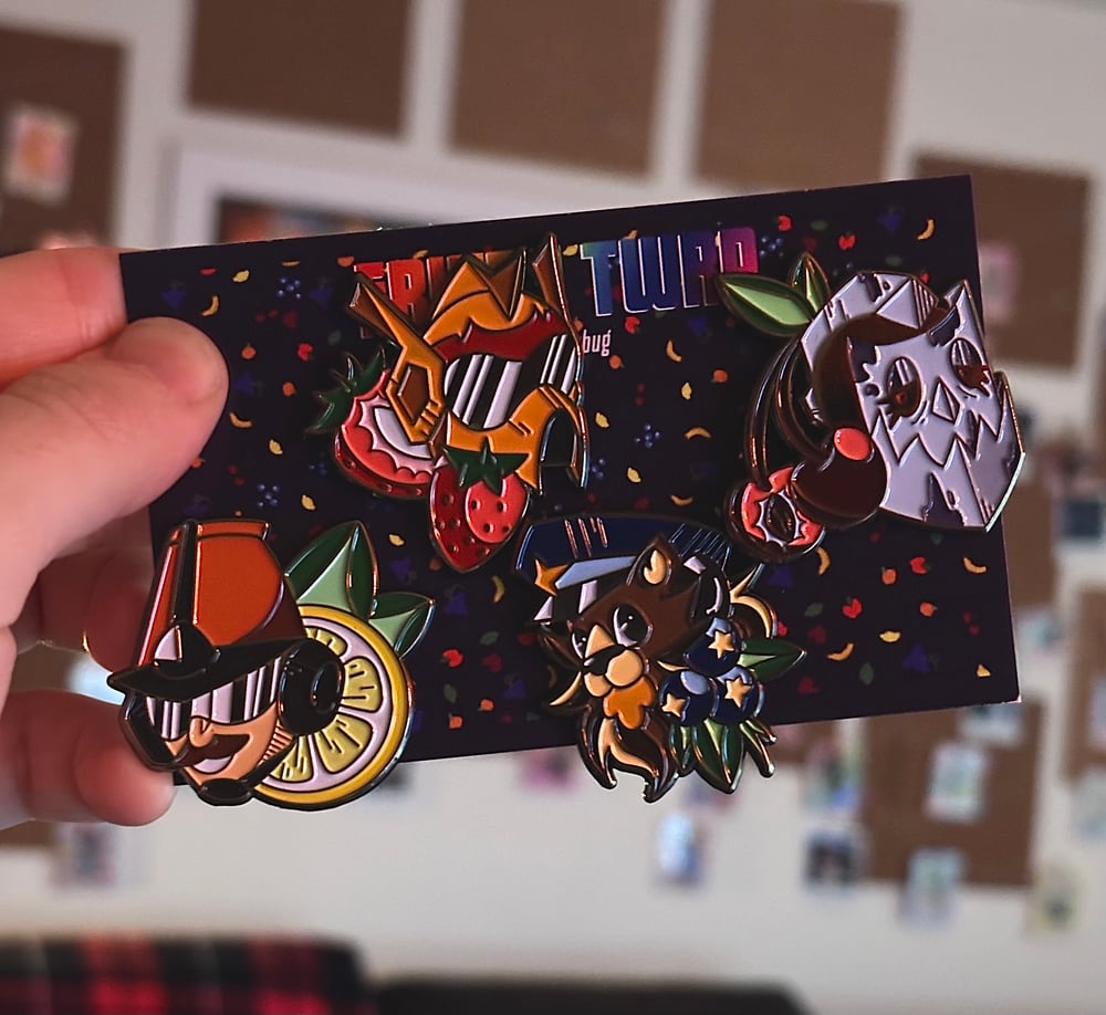 Image of Fruity TWRP Enamel Pin Set