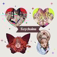 Image 1 of Original Art Keychains