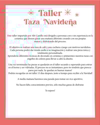 Image 2 of TALLER - TAZA NAVIDEÑA