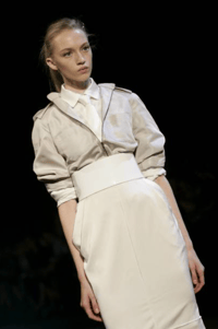 Image 3 of Lanvin Spring 2006 Cream Silk Skirt