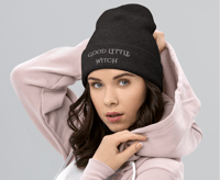 Image 2 of Good Little Witch - Cuffed Beanie - Printful fulfillment