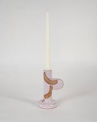 Image 2 of Pink Candlestick Holders