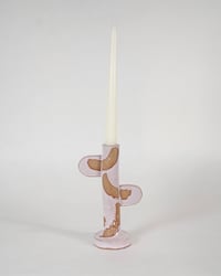 Image 3 of Pink Candlestick Holders
