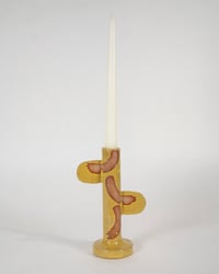 Image 3 of Yellow Candlestick Holders