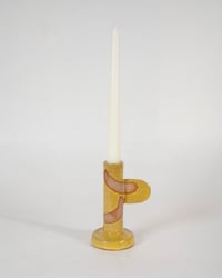 Image 4 of Yellow Candlestick Holders