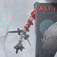 Image 1 of “Star-Crossed Steel” Edition Enemies-to-Lovers Handmade Bookmark