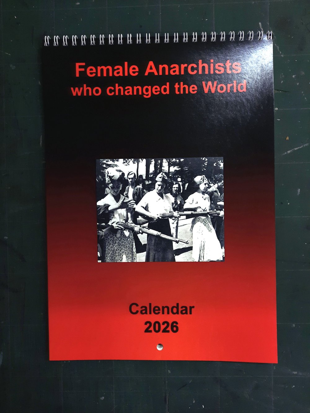 Female Anarchists A4 Calendar 2026