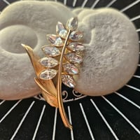 Image 1 of Vintage Leaf Brooch for Prosperity, Confidence &amp; Divine Flow
