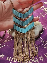 Image 2 of Vintage Turquoise necklace for protection, good fortune, emotional balance and more. Witchcraft r...