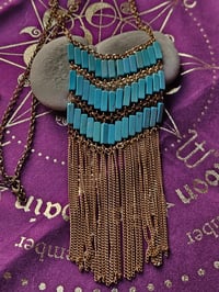 Image 3 of Vintage Turquoise necklace for protection, good fortune, emotional balance and more. Witchcraft r...