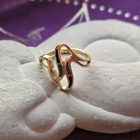 Image 3 of Vintage Talisman for Protection &amp; Karmic Reflection. GE Swirl Ring
