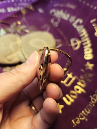 Image 6 of Vintage cloisonne heart with roses necklace Witchcraft Talisman for Love and Respect