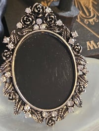 Image 2 of Black Mirror Brooch Divination Tool, Summoning, Witchcraft, Magick, and Occult Rituals, Meditatio...