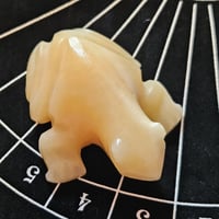 Image 3 of Carved Stone Money Frog – Abundance Altar Charm, Wealth Energy Talisman, Ritual Blessed Offering