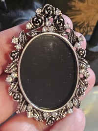 Image 4 of Black Mirror Brooch Divination Tool, Summoning, Witchcraft, Magick, and Occult Rituals, Meditatio...