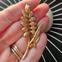 Image 6 of Vintage Leaf Brooch for Prosperity, Confidence &amp; Divine Flow