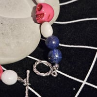 Image 4 of Skull Bracelet Amulet Witchcraft Ritual Talisman for Spirit Communication, Aura Cleanse, Emotiona...