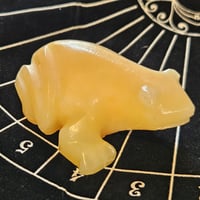 Image 5 of Carved Stone Money Frog – Abundance Altar Charm, Wealth Energy Talisman, Ritual Blessed Offering