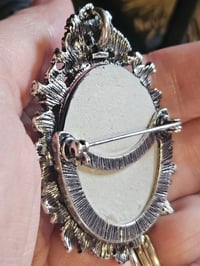 Image 5 of Black Mirror Brooch Divination Tool, Summoning, Witchcraft, Magick, and Occult Rituals, Meditatio...
