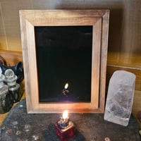 Image 2 of Black Scry Mirror Box Divination Tool for Witchcraft, Spirit Communication, Magick, Meditation or...