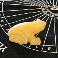 Image 6 of Carved Stone Money Frog – Abundance Altar Charm, Wealth Energy Talisman, Ritual Blessed Offering