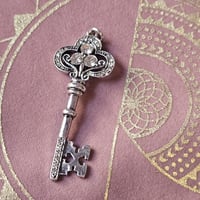 Image 2 of Ritual Talisman for Luck, Balance, Protection, Intuition | Witchcraft Skeleton Key Amulet