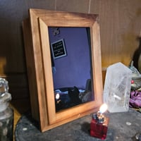 Image 3 of Black Scry Mirror Box Divination Tool for Witchcraft, Spirit Communication, Magick, Meditation or...