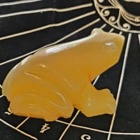 Image 7 of Carved Stone Money Frog – Abundance Altar Charm, Wealth Energy Talisman, Ritual Blessed Offering