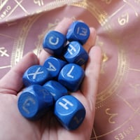 Image 3 of Spirit Dice Divination Tool for Spirit Communication, or Ritual Use – Blue Color