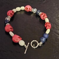Image 7 of Skull Bracelet Amulet Witchcraft Ritual Talisman for Spirit Communication, Aura Cleanse, Emotiona...