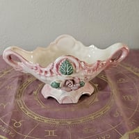 Image 3 of Vintage Ceramic Rose Ritual Altar Bowl | Offering Vessel, Flower Display, or Feminine Ritual Decor