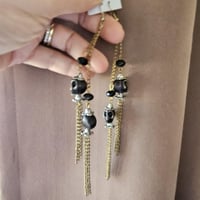 Image 3 of Ancestral Veil Skull Dangle Earrings – Protection &amp; Connection