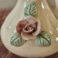 Image 3 of Soft Rose Vintage Ceramic Pitcher | Ritual Altar Vase, Moon Water Jar or Offering Vessel