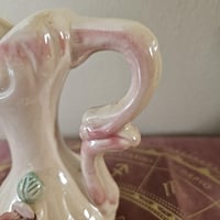 Image 4 of Soft Rose Vintage Ceramic Pitcher | Ritual Altar Vase, Moon Water Jar or Offering Vessel