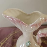 Image 5 of Soft Rose Vintage Ceramic Pitcher | Ritual Altar Vase, Moon Water Jar or Offering Vessel