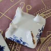 Image 4 of Mini Vintage Ceramic Box | Altar Salt Cellar, Trinket Holder, or Spell Manifestations Box