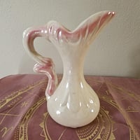 Image 6 of Soft Rose Vintage Ceramic Pitcher | Ritual Altar Vase, Moon Water Jar or Offering Vessel