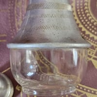 Image 8 of Vintage 1940s Aluminum &amp; Glass Salt Shaker | Altar Vessel for Ritual Herbs, Salts, or Ashes