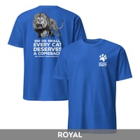 Image 1 of Every Cat Deserves a Comeback! Unisex T-shirt  |  Front and Back Design