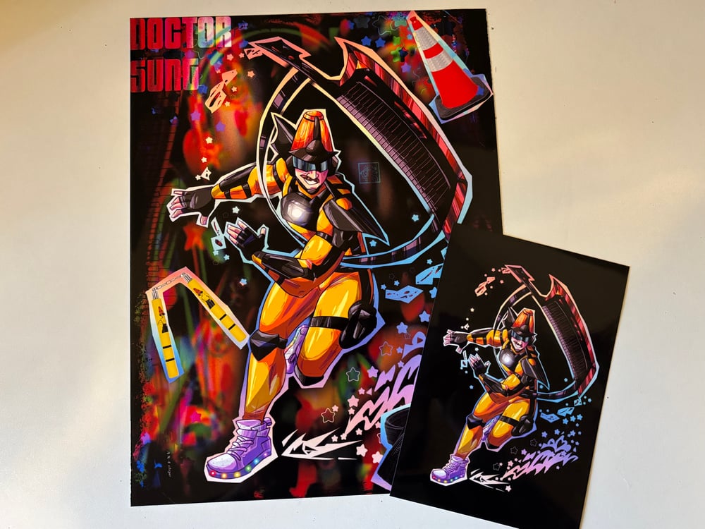 Image of Doctor Sung Keytar Twirl Print