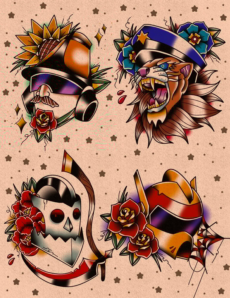 Image of TWRP Tattoo Headshot Print