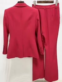 Image 2 of Rose red pant suit