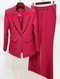 Image 1 of Rose red pant suit