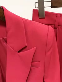 Image 4 of Rose red pant suit