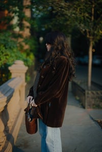 Image 2 of 1980s Yves Saint Laurent long velvet jacket