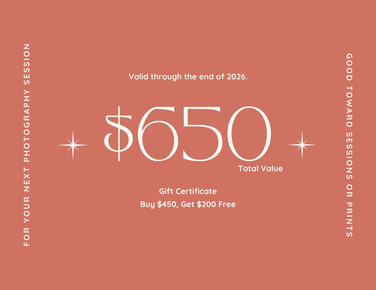 Image of Gift Certificate ~ Buy $450, get $200 Free